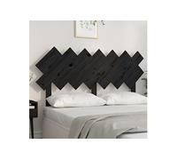Hoofdbord 141x3x80,5 cm massief grenenhout zwart819224