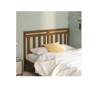 vidaXL Hoofdbord 141x4x100 cm massief grenenhout honingbruin817788 Marron G