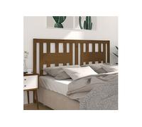 Hoofdbord 141x4x100 cm massief grenenhout honingbruin818668