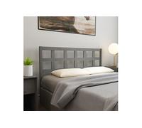 Hoofdbord 145,5x4x100 cm massief grenenhout grijs817892