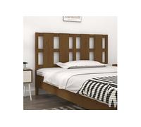 Vidaxl Tête De Lit Marron Miel 145,5x4x100 Cm Bois Massif De Pin Multicolore