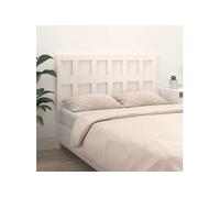 Hoofdbord 145,5x4x100 cm massief grenenhout wit818921