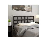 Vidaxl Tête De Lit Noir 145,5x4x100 Cm Bois Massif De Pin Multicolore