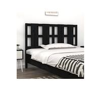 Tête de Lit Gris 145,5x4x100 cm Bois Massif de Pin Meuble de Chambre vidaXL