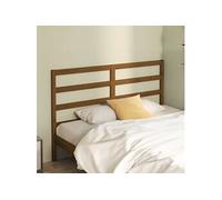 vidaXL Tête de lit marron miel 146x4x100 cm Pin massif
