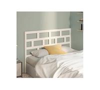 Tête de Lit Blanc 206x4x100 cm Bois Massif de Pin Adulte Chambre Maison vidaXL