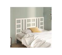 Vidaxl Tête De Lit Blanc 156x4x100 Cm Bois Massif De Pin Blanc
