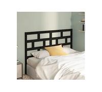vidaXL Tête de lit Noir 156x4x100 cm Bois massif de pin