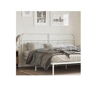 Hoofdbord 160 cm metaal wit377201