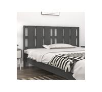 Vidaxl Tête De Lit Gris 165,5x4x100 Cm Bois Massif De Pin Multicolore