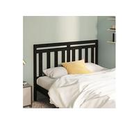vidaXL Hoofdbord 166x4x100 cm massief grenenhout zwart814108 Noir G