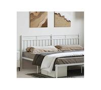 Hoofdbord 180 cm metaal wit373776