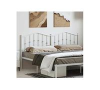 Hoofdbord 180 cm metaal wit373874