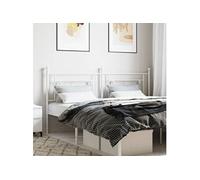 Hoofdbord 180 cm metaal wit374424