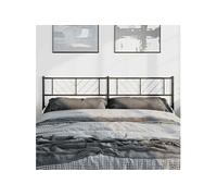 vidaXL Hoofdbord 180 cm metaal zwart372215 Noir G