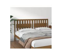 vidaXL Tête de lit Marron miel 185,5x4x100 cm Bois massif de pin Multicolore