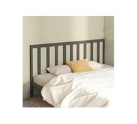 vidaXL Tête de lit Gris 186x4x100 cm Bois massif de pin