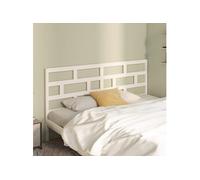vidaXL Hoofdbord 186x4x100 cm massief grenenhout wit814210 Blanc G