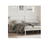 Hoofdbord 200 cm metaal wit377204