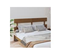 Vidaxl Tête De Lit Marron Miel 204x3x81 Cm Bois Massif De Pin Marron