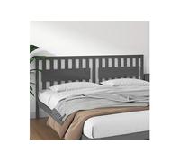 Vidaxl Tête De Lit Gris 205,5x4x100 Cm Bois Massif De Pin Multicolore