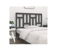 Hoofdbord 205,5x4x100 cm massief grenenhout grijs818992