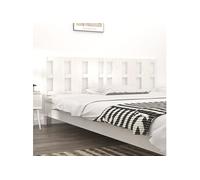 Hoofdbord 205,5x4x100 cm massief grenenhout wit818011