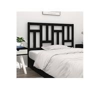 Vidaxl Tête De Lit Noir 205,5x4x100 Cm Bois Massif De Pin Multicolore