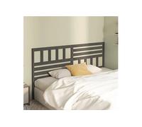vidaXL Tête de lit Gris 206x4x100 cm Pin massif