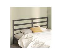 vidaXL Tête de lit Gris 206x4x100 cm Pin massif