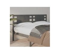 vidaXL Tête de lit Gris 206x4x100 cm Pin massif