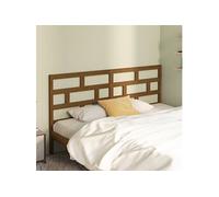 Hoofdbord 206x4x100 cm massief grenenhout honingbruin814217