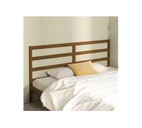 Hoofdbord 206x4x100 cm massief grenenhout honingbruin817663