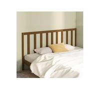Vidaxl Tête De Lit Marron Miel 206x4x100 Cm Bois Massif De Pin Marron