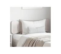 vidaXL Hoofdbord 75 cm massief grenenhout wit 844798 Blanc G