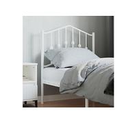 vidaXL Tête de lit métal blanc 75 cm