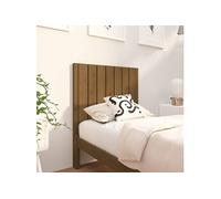 Hoofdbord 80,5x4x100 cm massief grenenhout honingbruin818848
