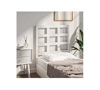 vidaXL Tête de lit Blanc 80,5x4x100 cm Bois massif de pin