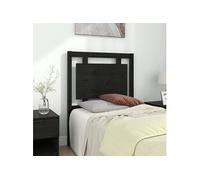 Vidaxl Tête De Lit Noir 80,5x4x100 Cm Bois Massif De Pin Multicolore