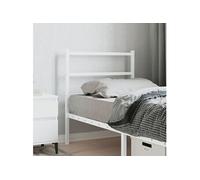 Hoofdbord 80 cm metaal wit355441