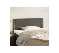 Hoofdbord 80x5x78/88 cm fluweel donkergrijs345879