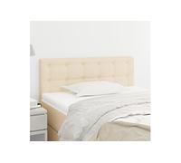 Hoofdbord 80x5x78/88 cm stof crÃmekleurig346401