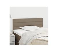 Hoofdbord 80x5x78/88 cm stof taupe346106