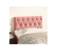 Hoofdbord 80x7x78/88 cm fluweel roze346311
