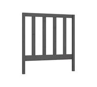 Vidaxl Tête De Lit Gris 81x4x100 Cm Bois Massif De Pin Marron