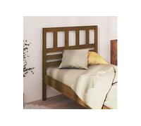 Vidaxl Tête De Lit Marron Miel 81x4x100 Cm Bois Massif De Pin Marron