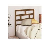 vidaXL Hoofdbord 81x4x100 cm massief grenenhout honingbruin814172 Marron G