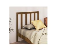 Vidaxl Tête De Lit Marron Miel 81x4x100 Cm Bois Massif De Pin Marron