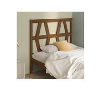 Hoofdbord 81x4x100 cm massief grenenhout honingbruin818598