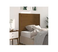 Hoofdbord 81x4x100 cm massief grenenhout honingbruin818698